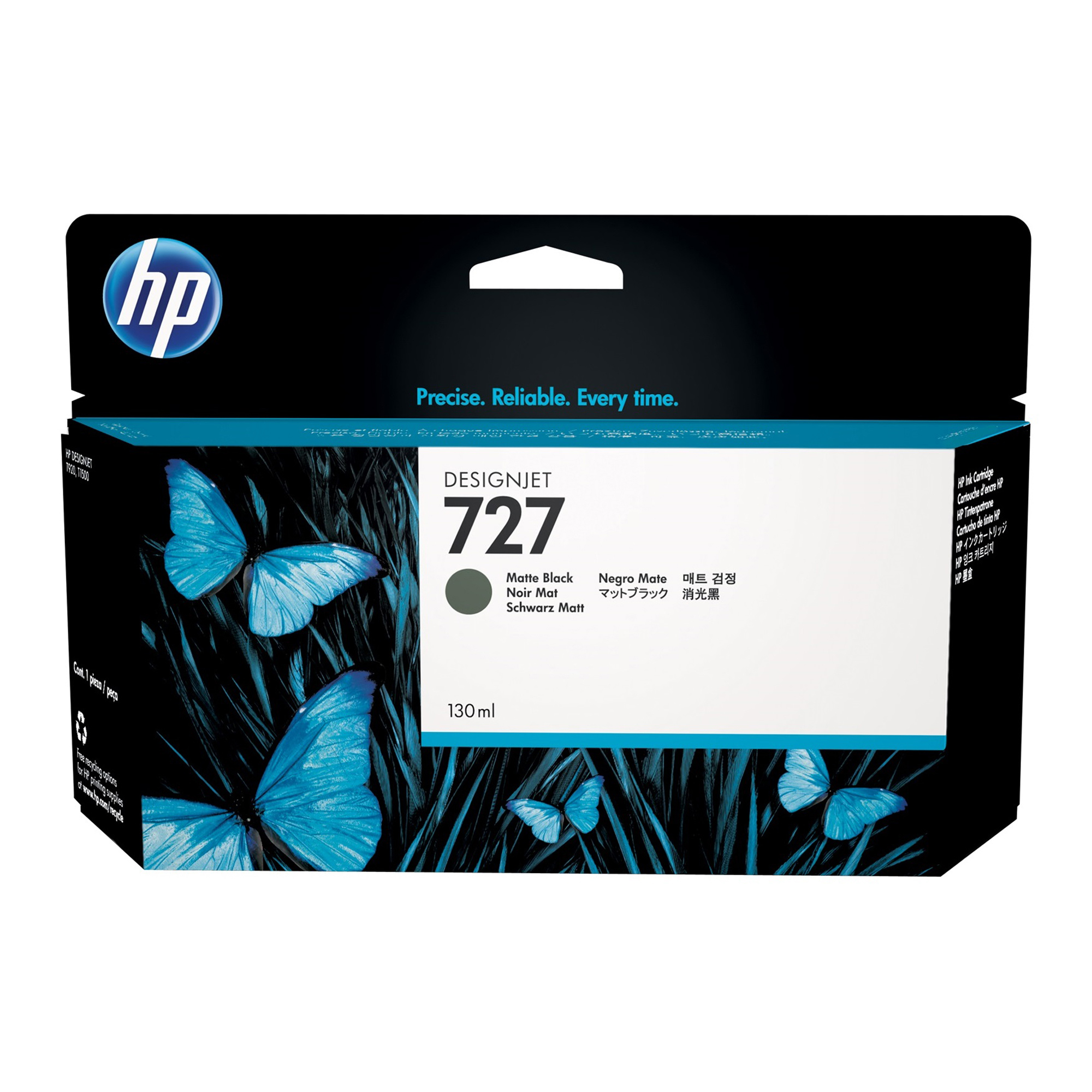 Hp - Cartuccia ink - Nero matte - 727 - B3P22A - 130ml