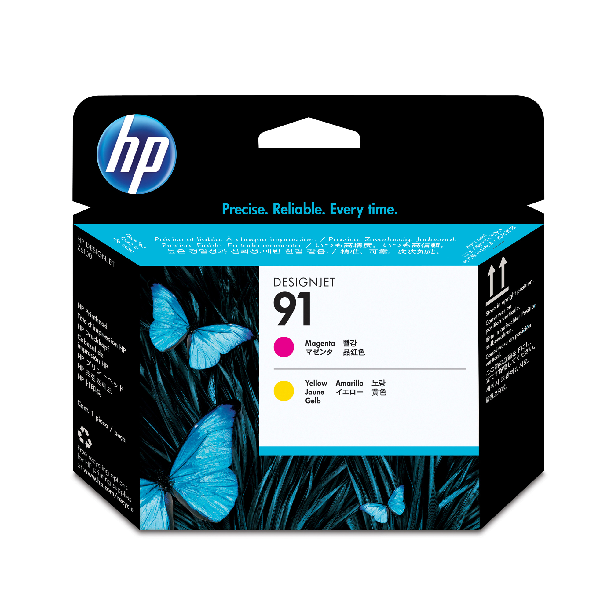 Hp - Testina di stampa - 91 - Magenta / Giallo - C9461A - 775 pag