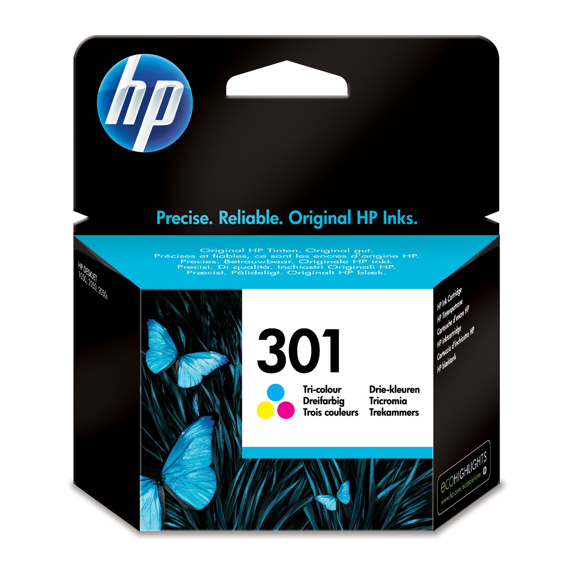 Hp - Cartuccia ink - 301 - C/M/Y - CH562EE - 165 pag