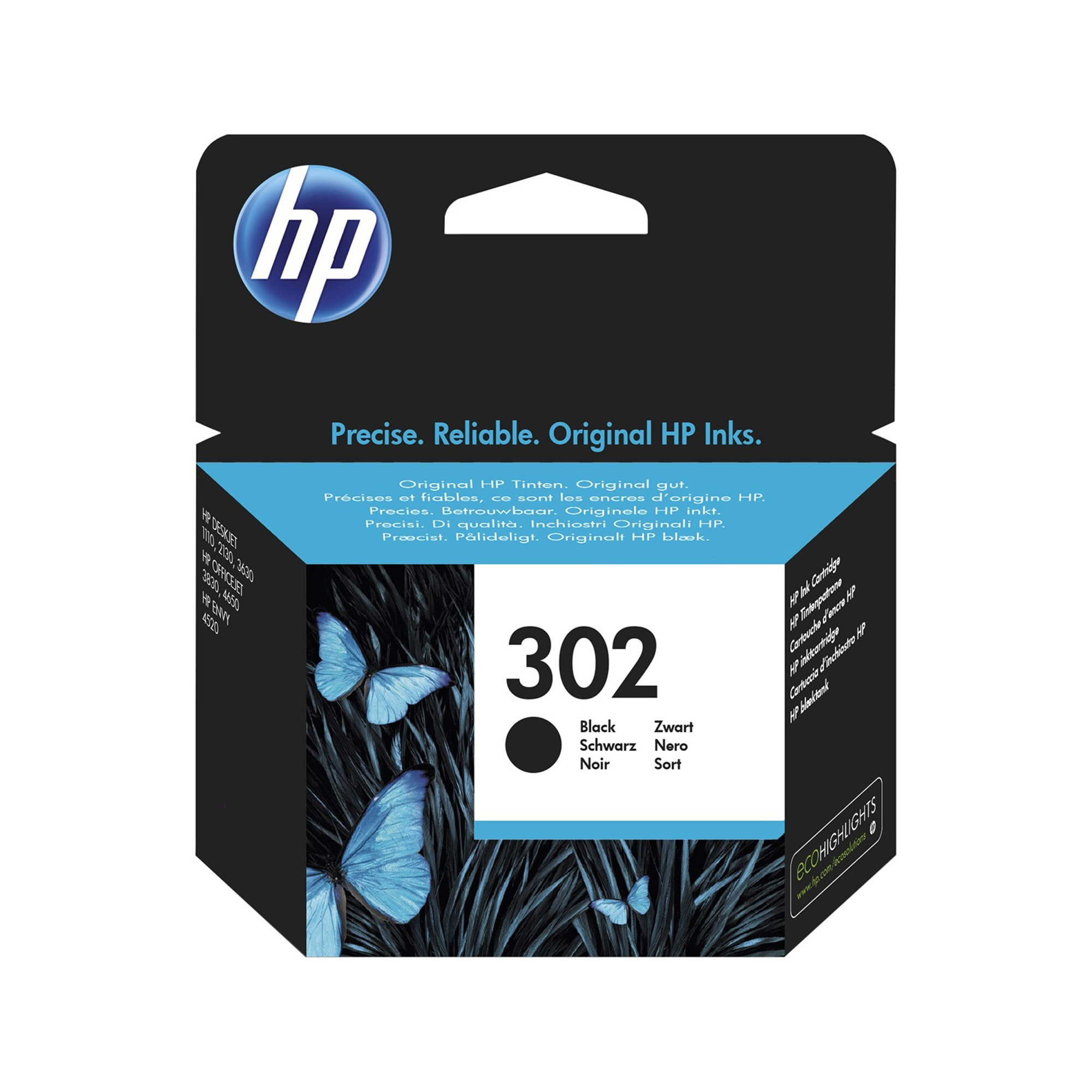 Hp - Cartuccia ink - 302 - Nero - F6U66AE - 190 pag