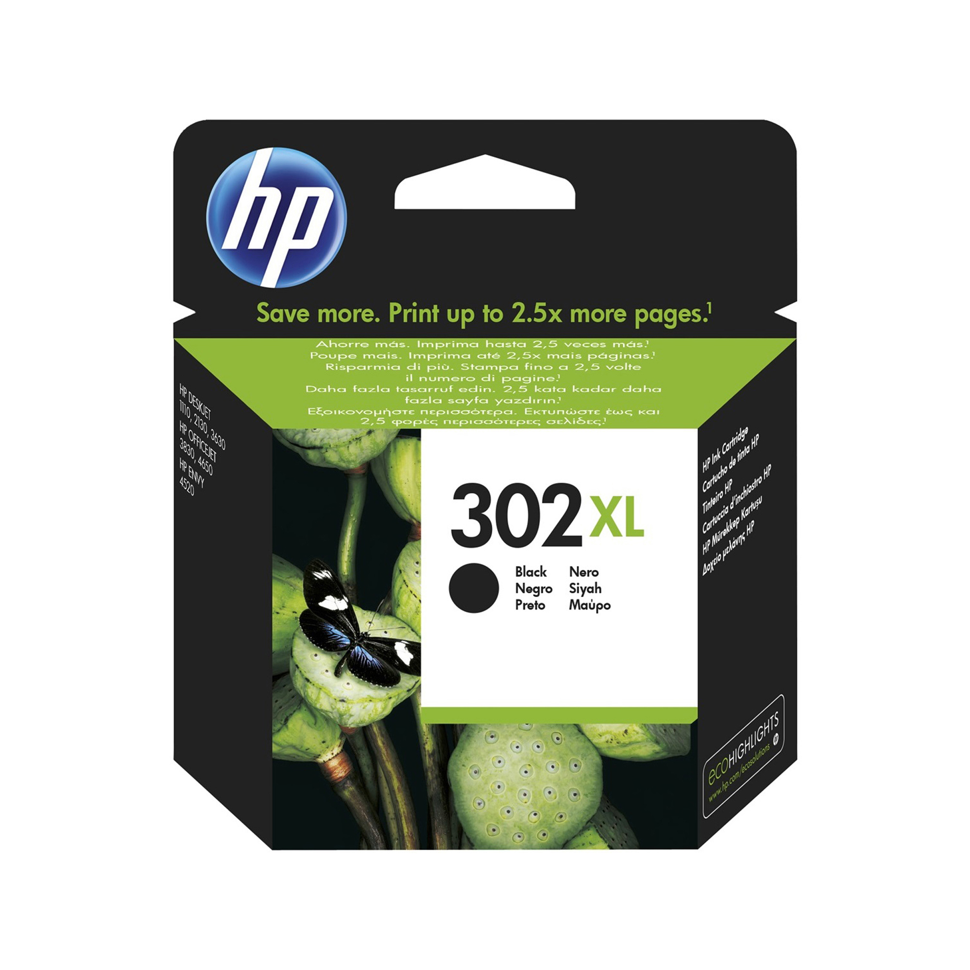 Hp - Cartuccia ink - 302XL - Nero - F6U68AE - 480 pag