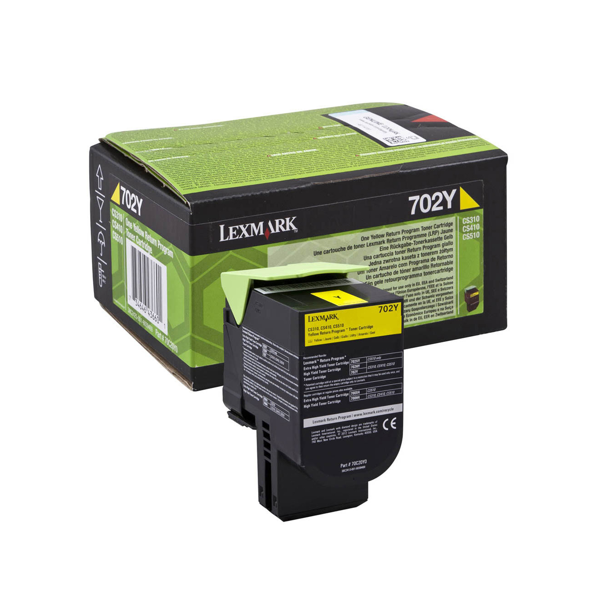 Lexmark - Toner - Giallo - 70C20Y0 - return program - 1.000 pag