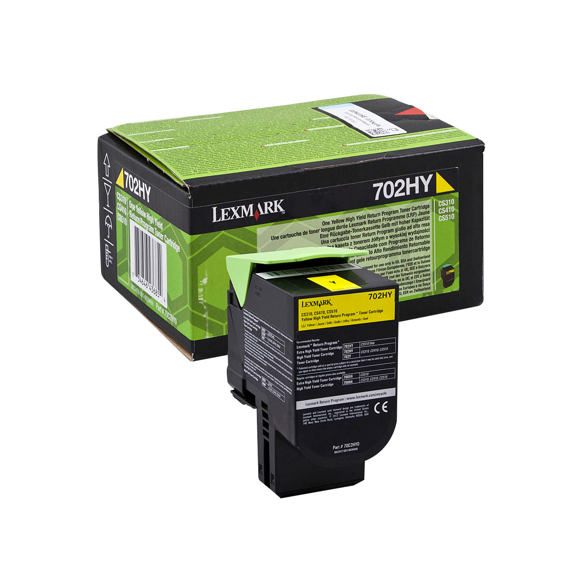 Lexmark - Toner - Giallo - 70C2HY0 - return program - 3.000 pag