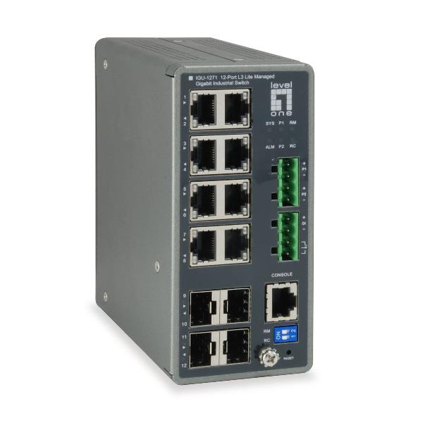 SWITCH INDUSTRIALE 12PORT L3