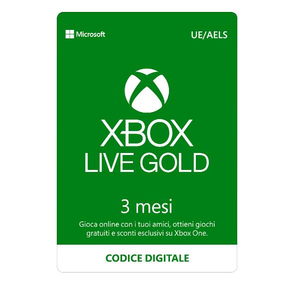 XBOX LIVE GOLD 3 MESI ESD