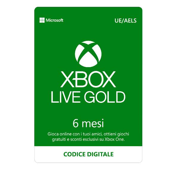 XBOX LIVE GOLD 6 MESI ESD