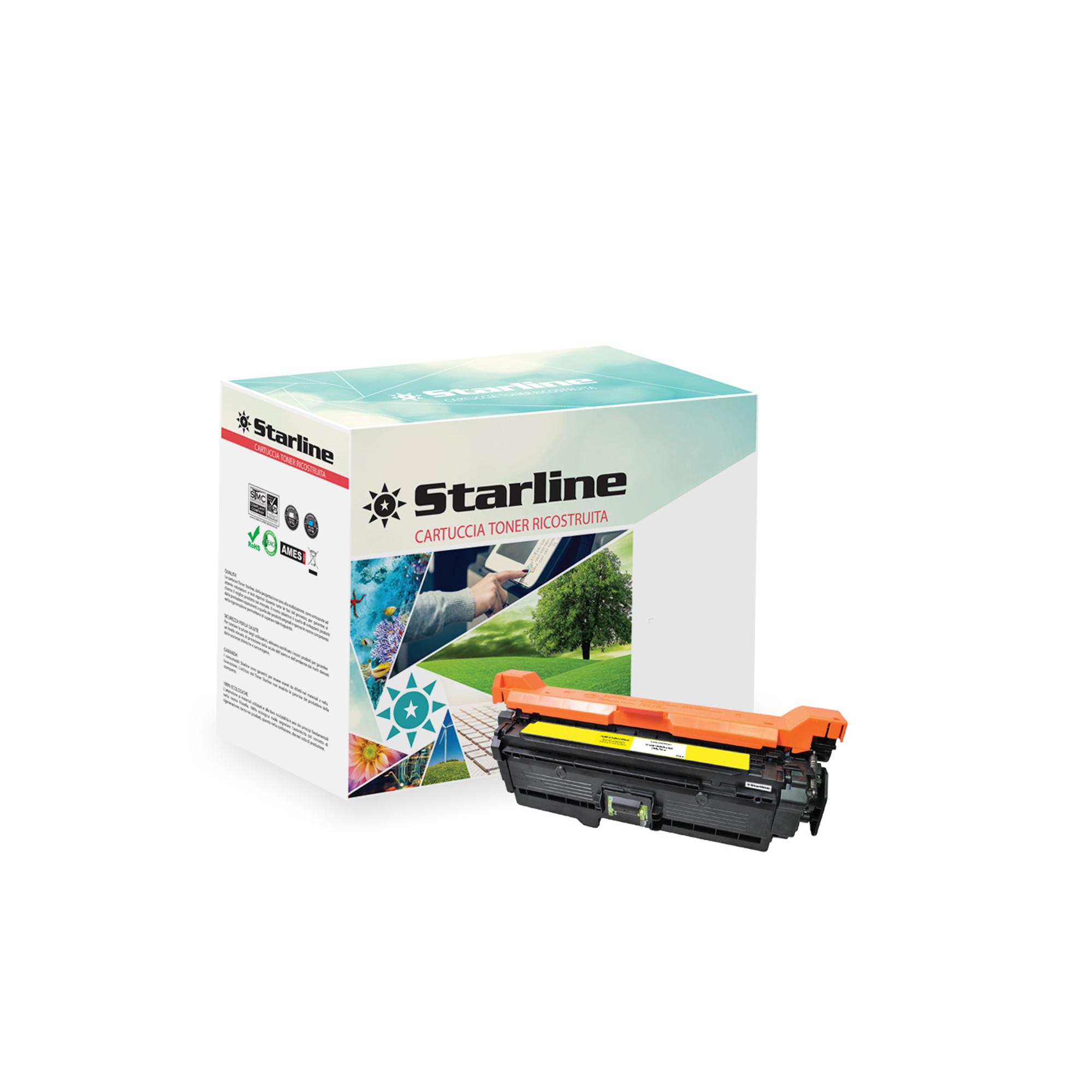 Starline - Toner Ricostruito - per Hp - Giallo - CE252A - 7.000 pag