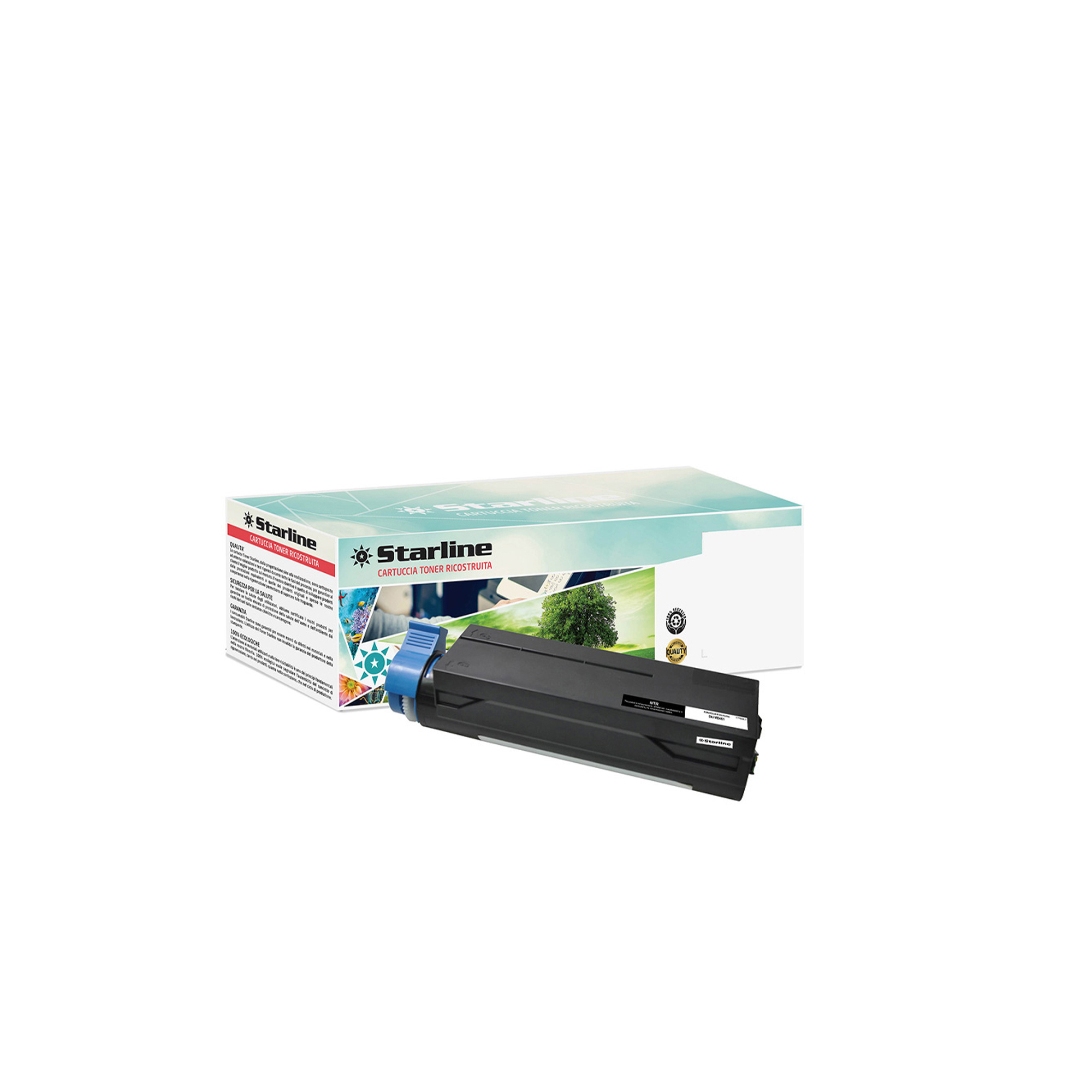 Starline - Toner Ricostruito - per Oki - Nero - 44574802 - 7.000 pag