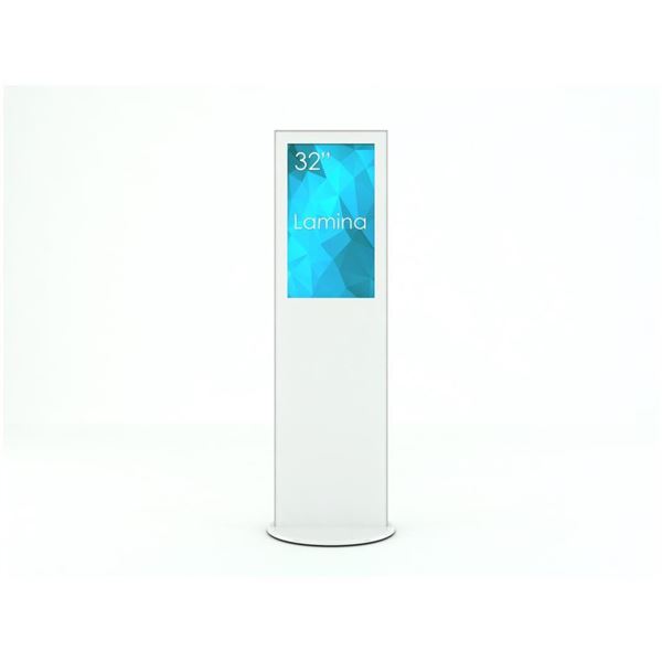 TOTEM LAMINA 4K 32 TOUCH BIANCO