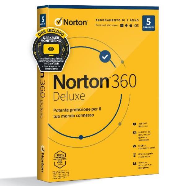 NORTON360 DELUXE 50GB 1U 5D 12M BOX