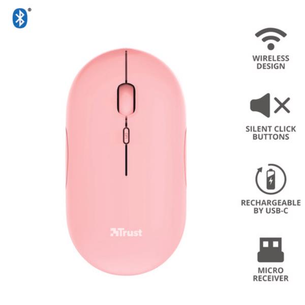 PUCK WIRELESS MOUSE PINK