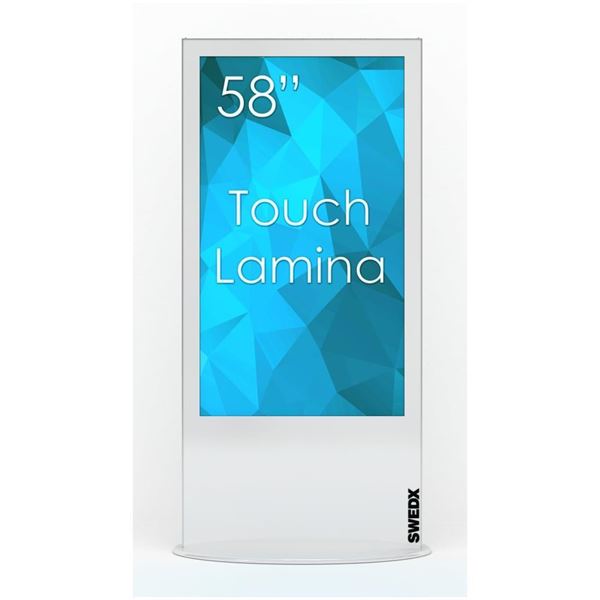 TOTEM LAMINA 4K 58 TOUCH BIANCO