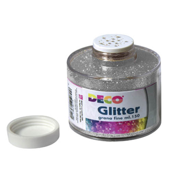 Glitter grana fine - barattolo ml.700 - argento