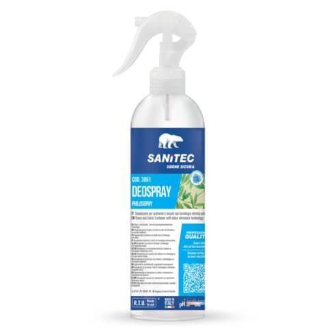 Deodorante per ambiente e tessuti con tecnologia elimina odori Deo Spary 300 ml Sanitec Fresh - 3051