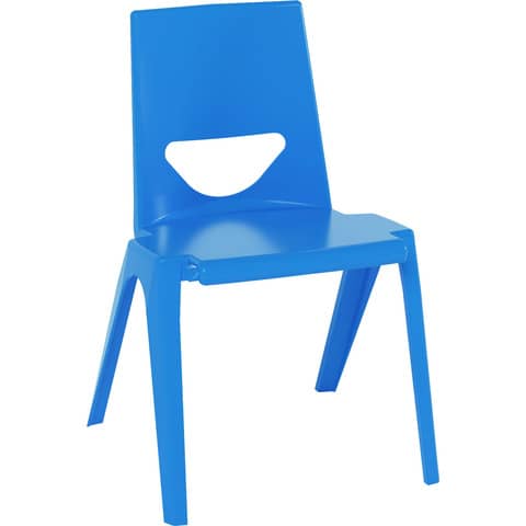 Sedia per banco in PPL riciclato 41x41x38 cm Motris blu cielo EN-ONE4SK