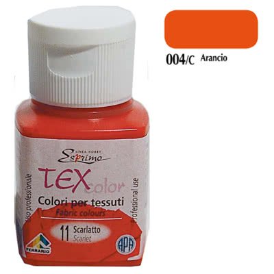 Colori per tessuto 50 ml. arancio