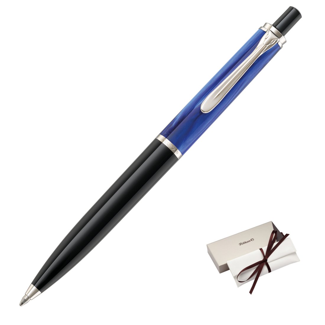 Sfera Pelikan marmorizzata blu k200