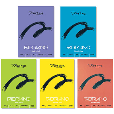 Blocco traccia Fabriano fg.150 gr.55 A3