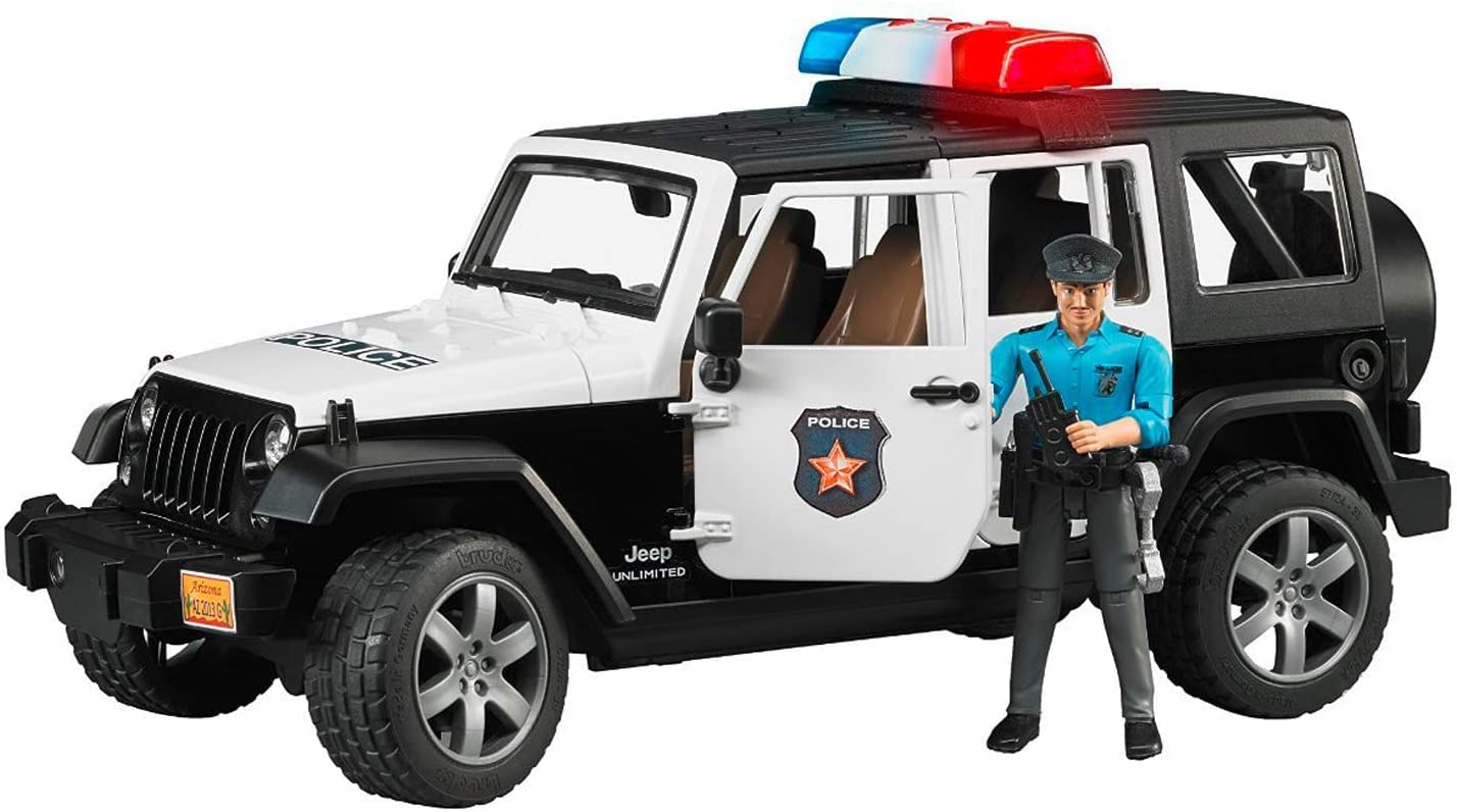 Jeep wrangler unlimited rubicon polizia con poliziotto