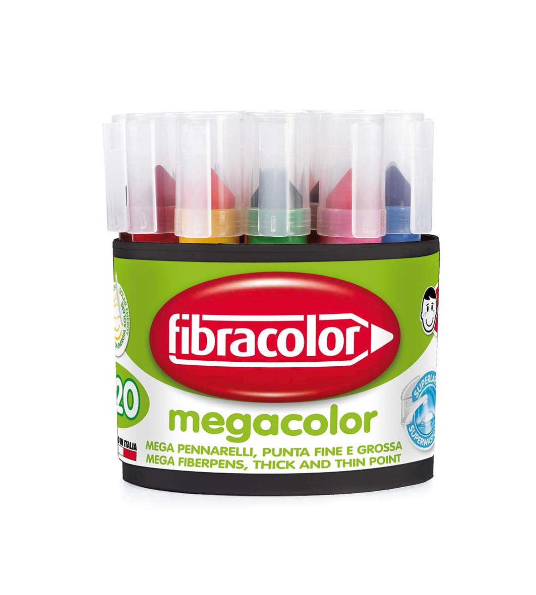 Pennarelli Fibracolor megacolor pz.20