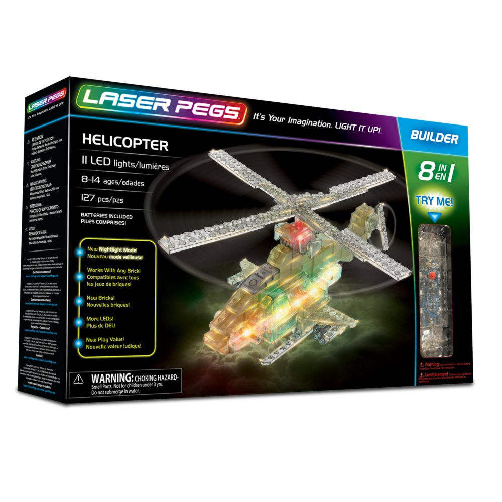 Costruzioni Laser Pegs elicottero 8 in 1