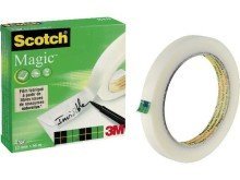 Nastro adesivo Magic 810 - permanente - 12 mm x 66 mt - trasparente - Scotch  - scatola 2 rotoli