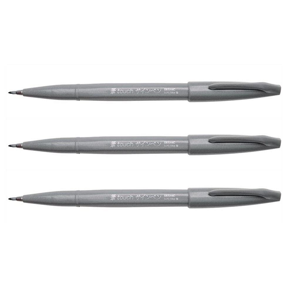 Pennarello Brush Sign Pen - grigio - Pentel