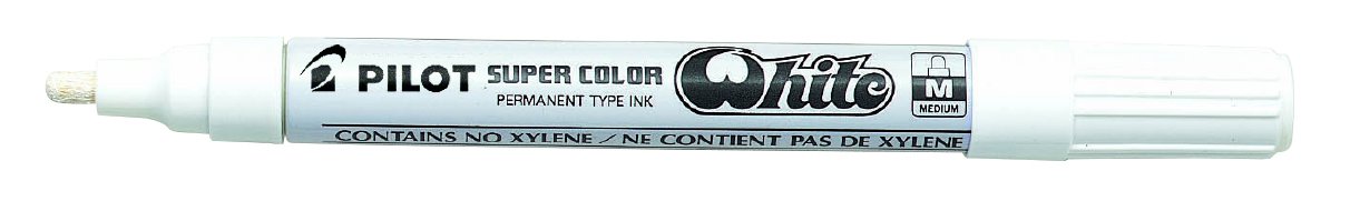 Marcatore a vernice Super Color - punta media 4,5mm - bianco - Pilot
