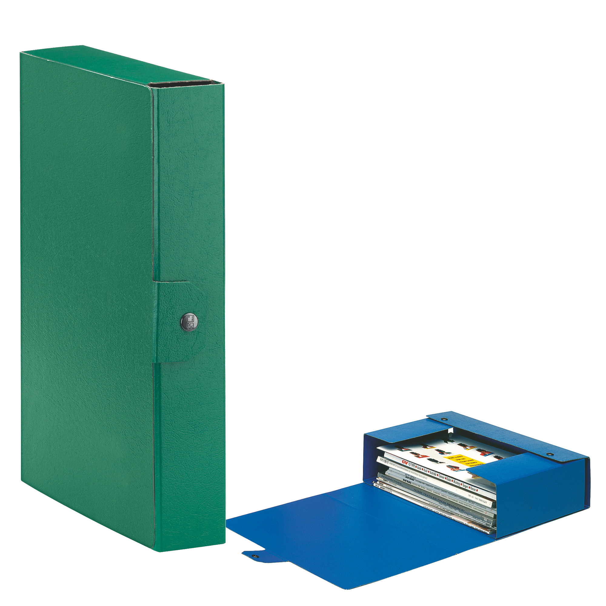 Scatola progetto Eurobox - dorso 6 cm - 25x35 cm - verde - Esselte