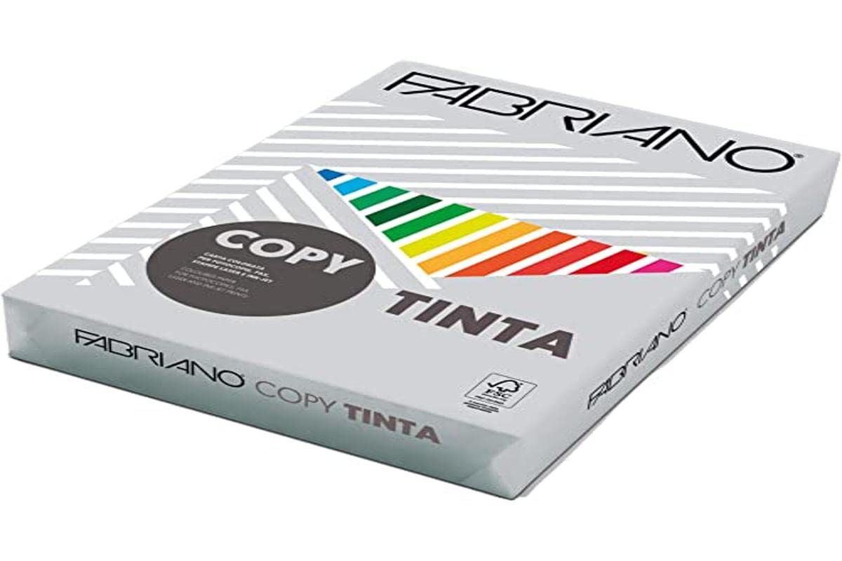 Carta Copy Tinta - A4 - 80 gr - colore tenue grigio - Fabriano - conf. 500 fogli