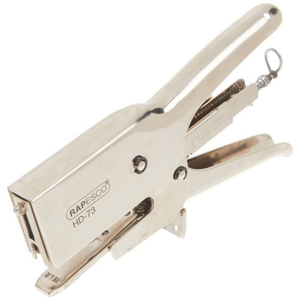 Cucitrice a pinza HD73 - alti spessori - argento chrome - Rapesco