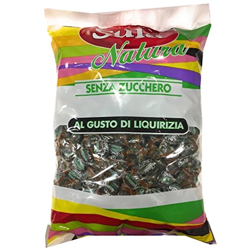 Caramelle - gusto liquirizia - busta 1 kg - Sula