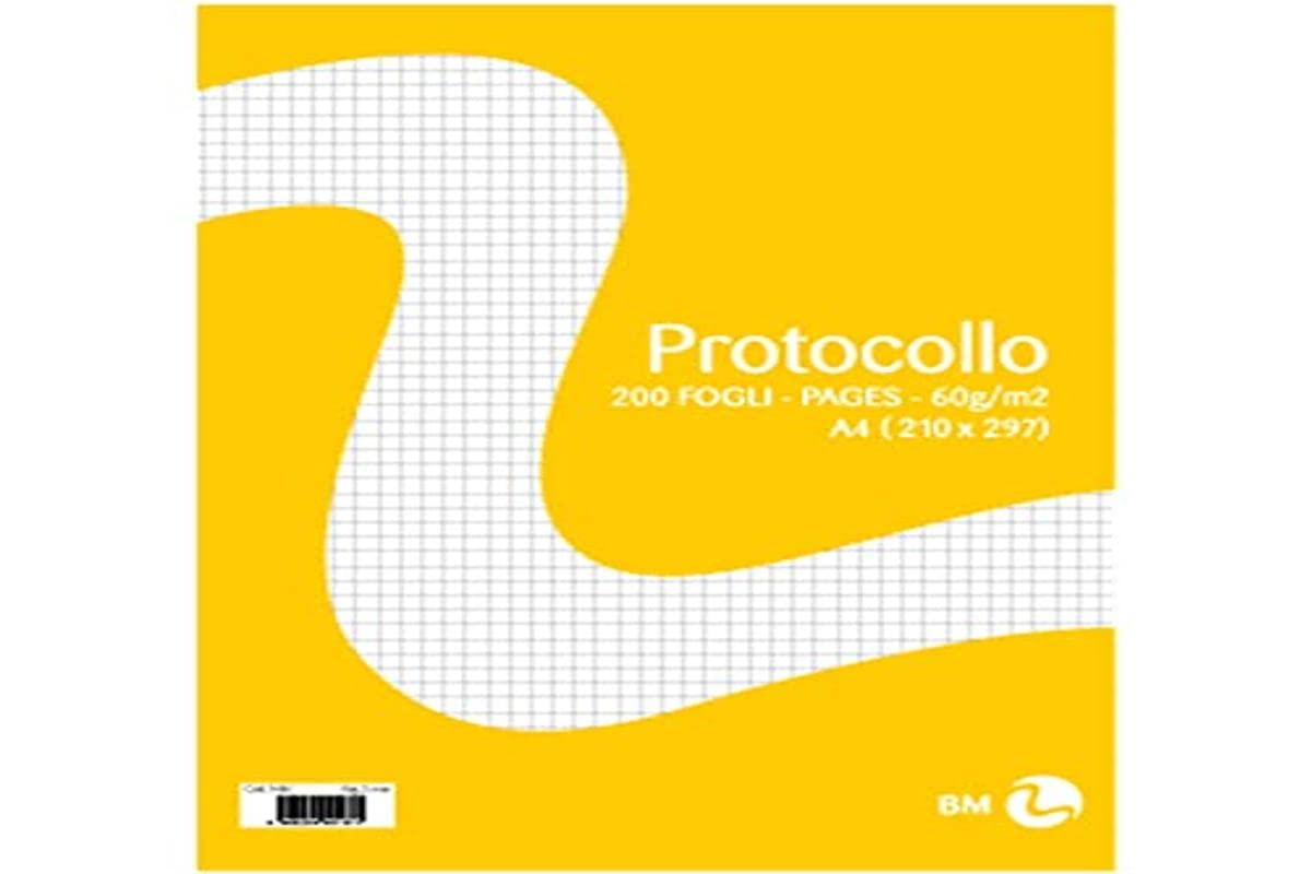 Foglio protocollo - A4 - 5 mm - 60 gr - BM - conf. 20 pezzi