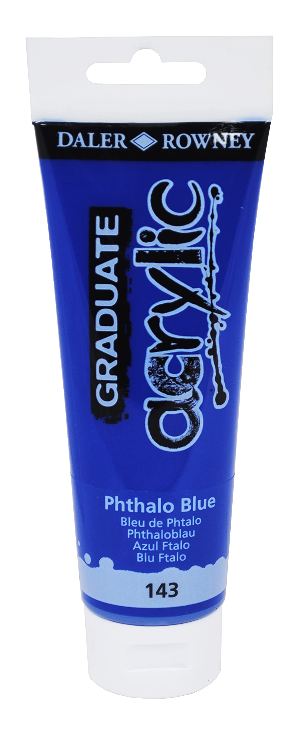 Colore acrilico fine Graduate - 120 ml - blu ftalo - Daler Rowney