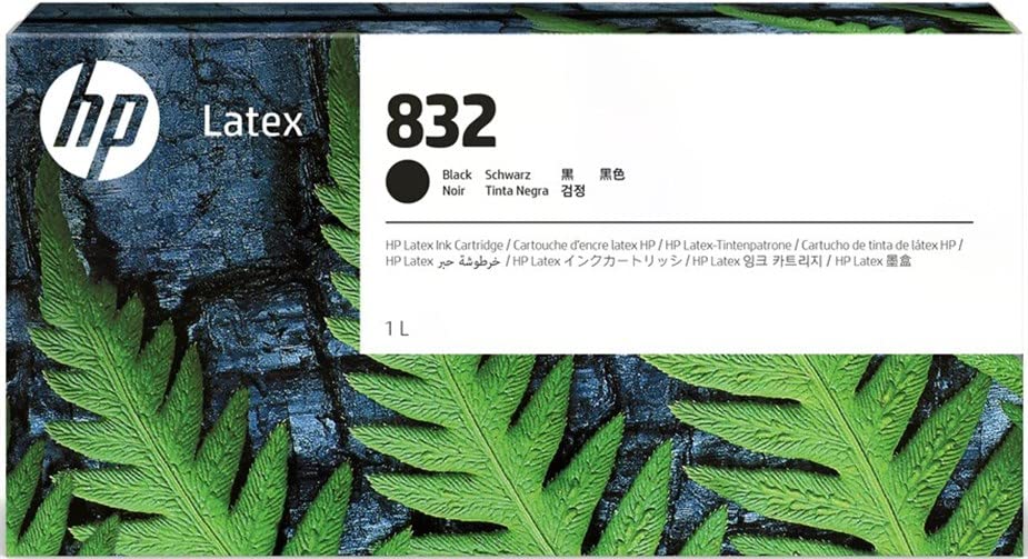 HP 832 1L BLACK LATEX INK CARTRIDGE