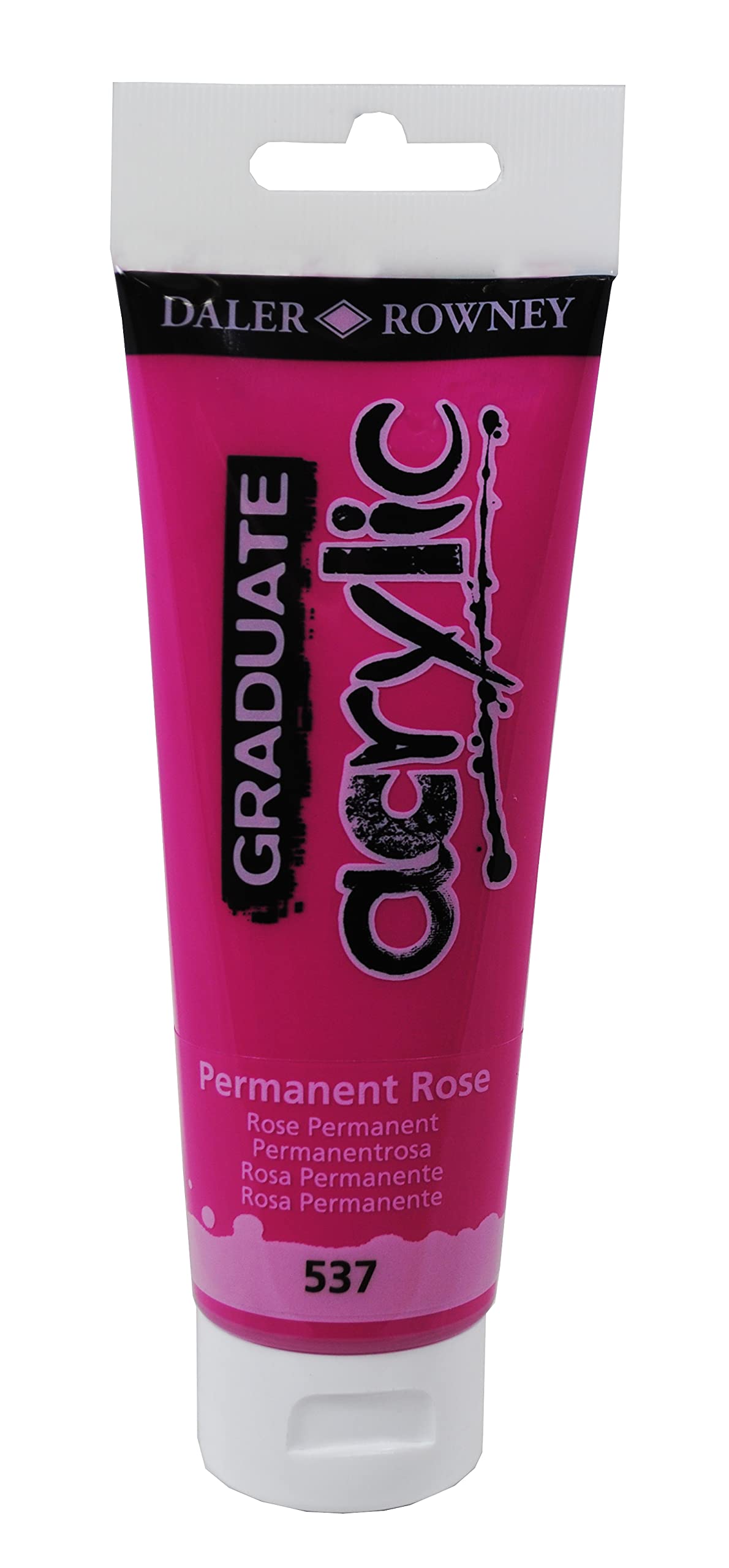 Colore acrilico fine Graduate - 120 ml - rosa permanente - Daler Rowney