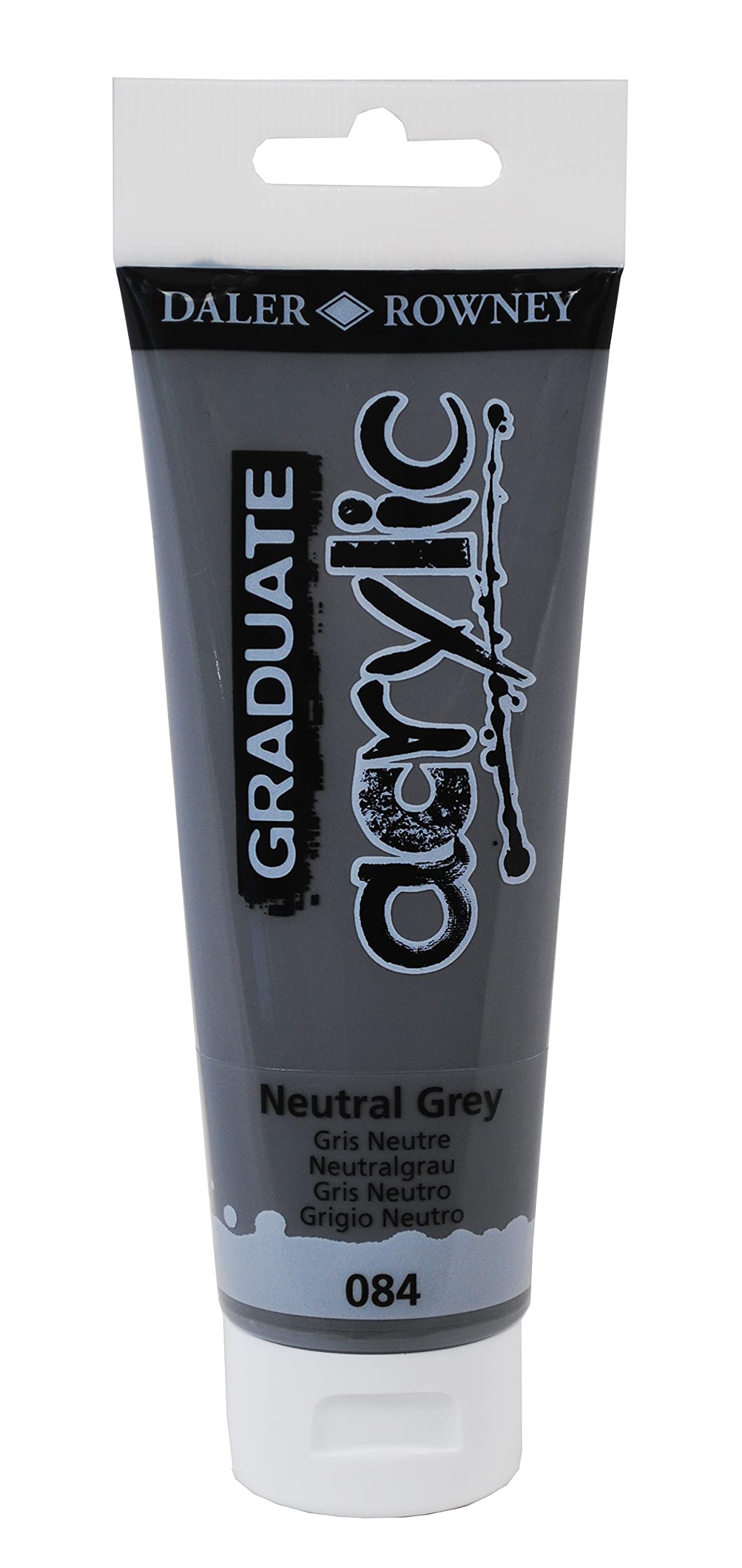 Colore acrilico fine Graduate - 120 ml - grigio neutro - Daler Rowney