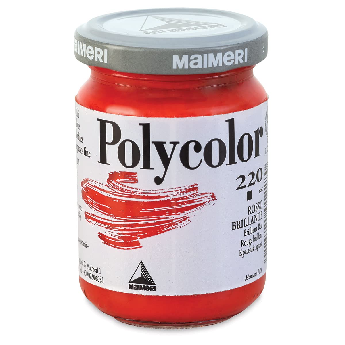 Colore vinilico Polycolor - 140 ml - rosso brillante - Maimeri