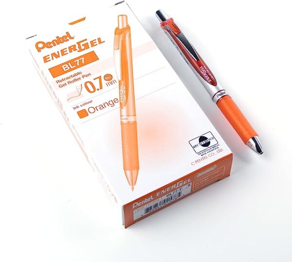 Roller Pentel Energel xm klick 0,7 arancio