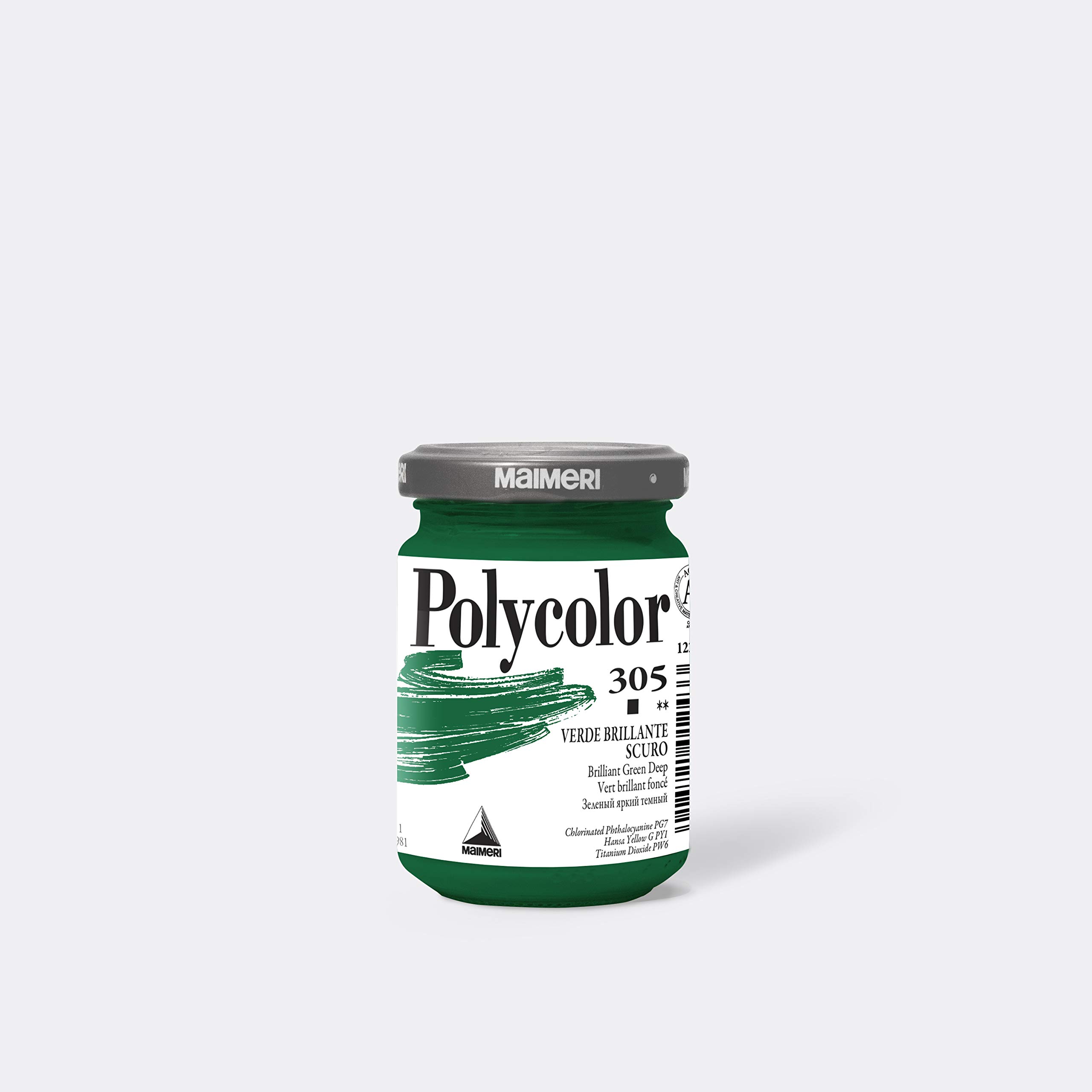 Colore vinilico Polycolor - 140 ml - verde brillante scuro - Maimeri