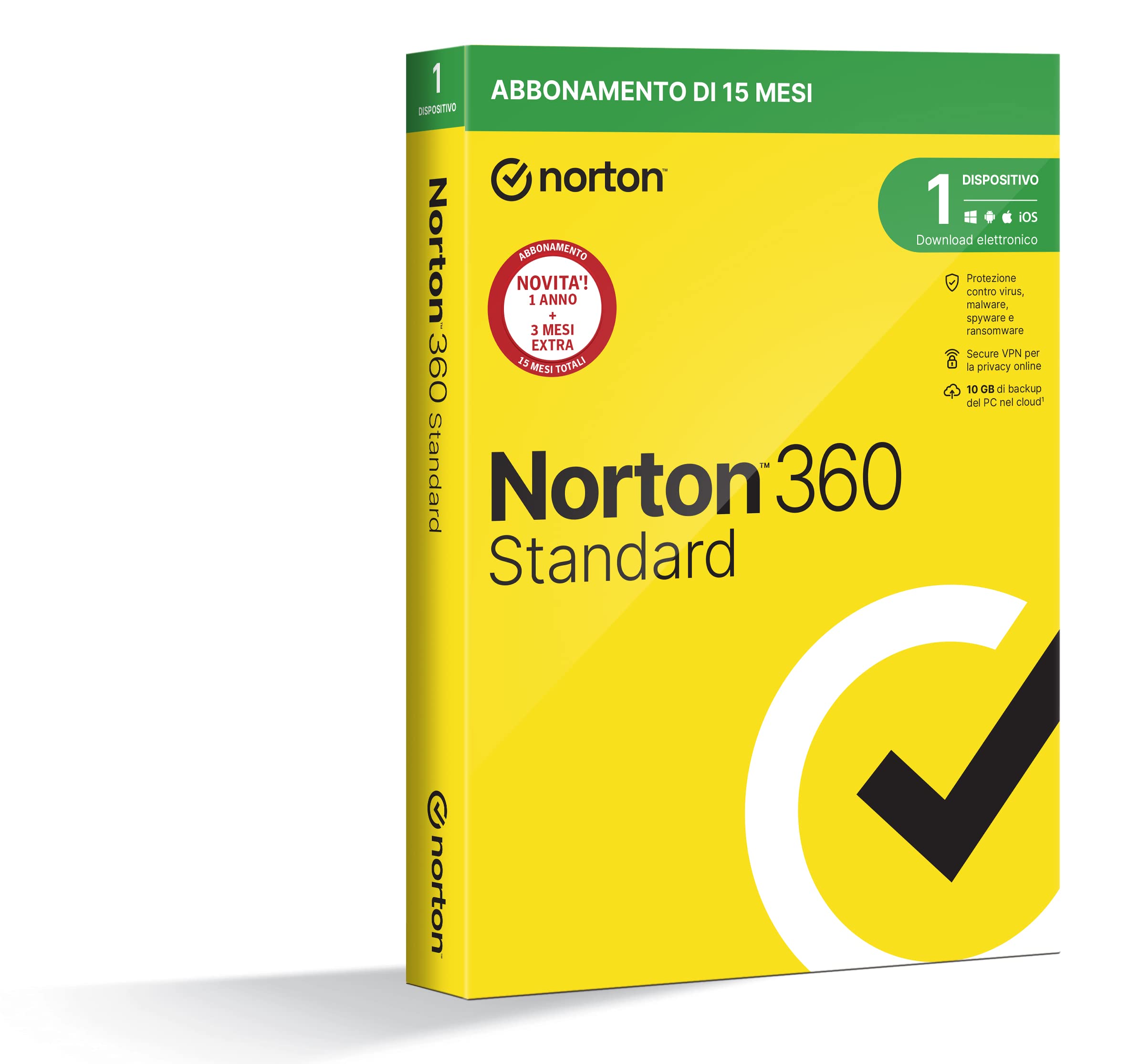 NORTON 360 STD 10GB IT 1D 15M AMAZ