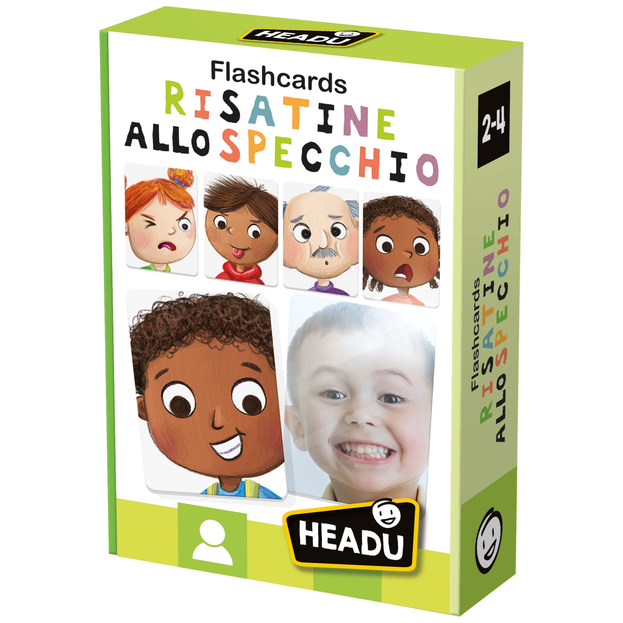 Gioco educativo flashcards risatine allo specchio