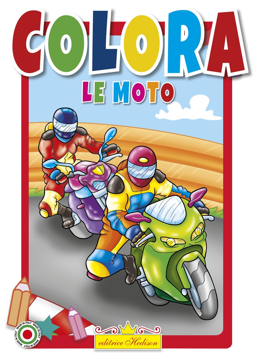 Album da colorare le moto