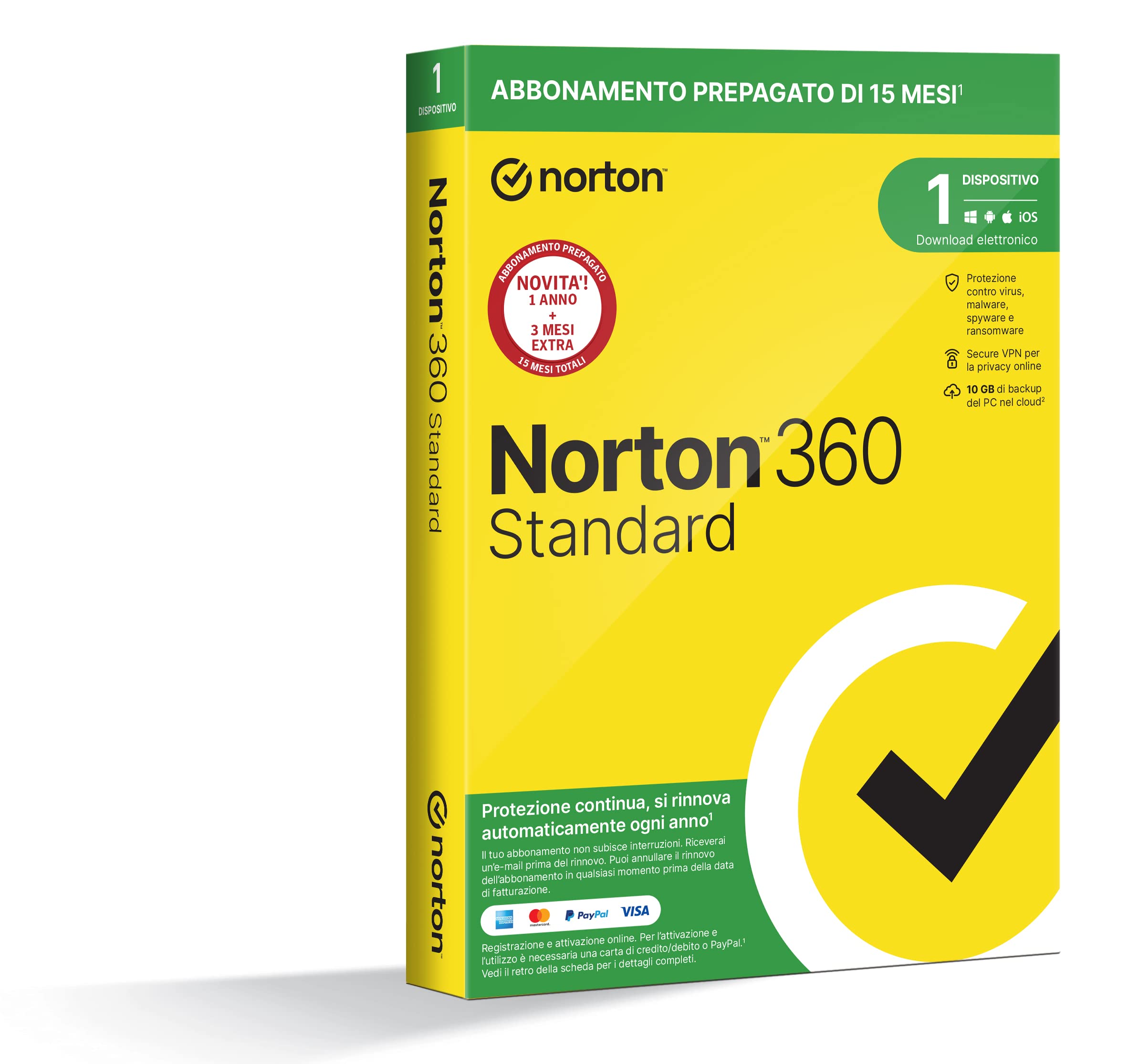 NORTON 360 STD 10GB 1D 15M AMAZ ENR