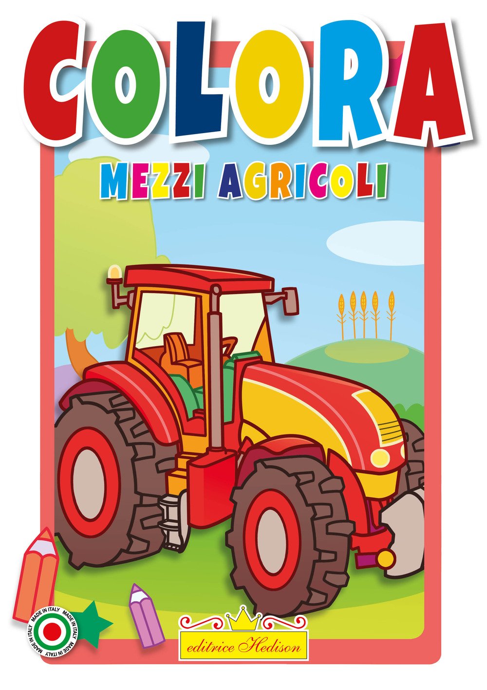 Album da colorare i trattori