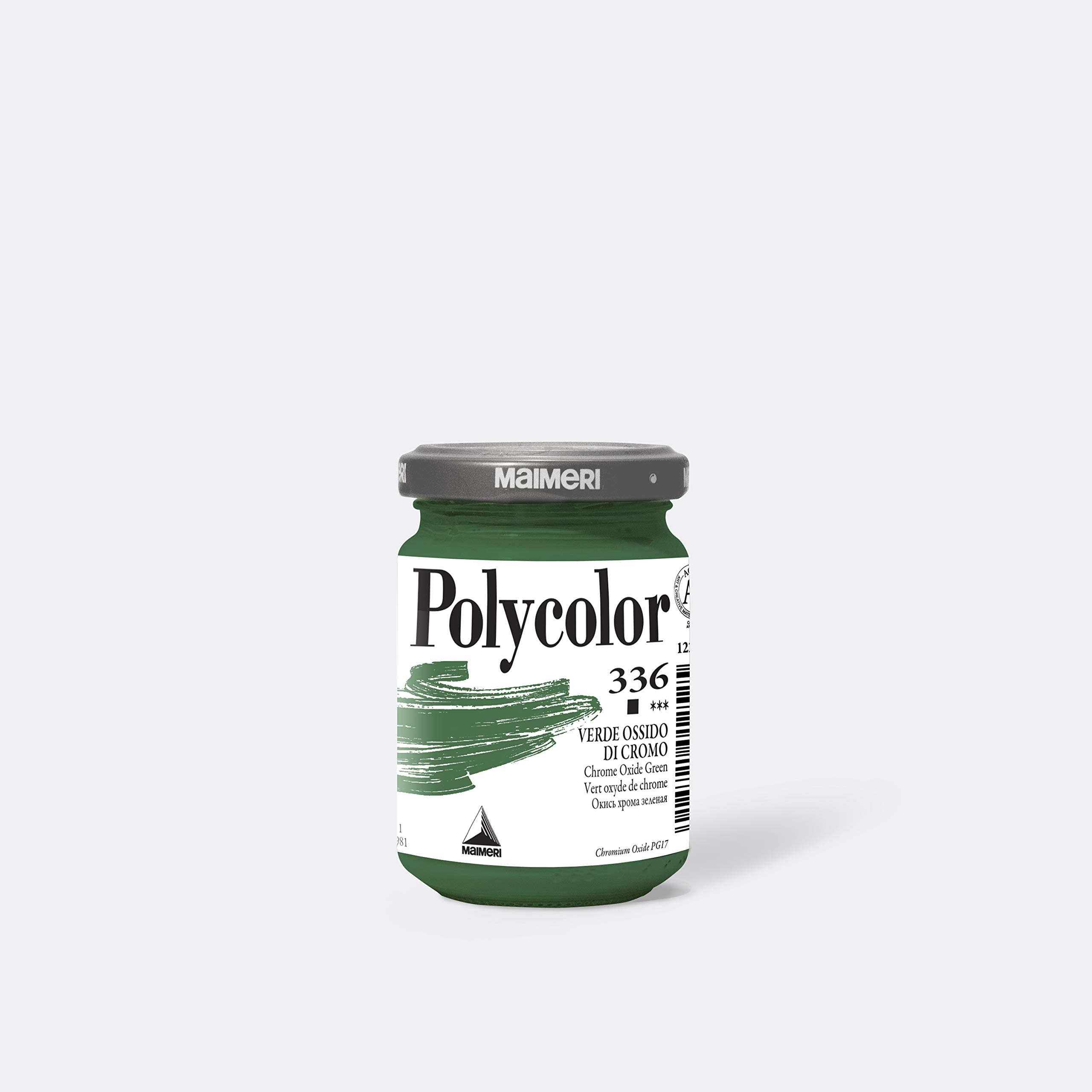 Colore vinilico Polycolor - 140 ml - verde ossido di cromo - Maimeri