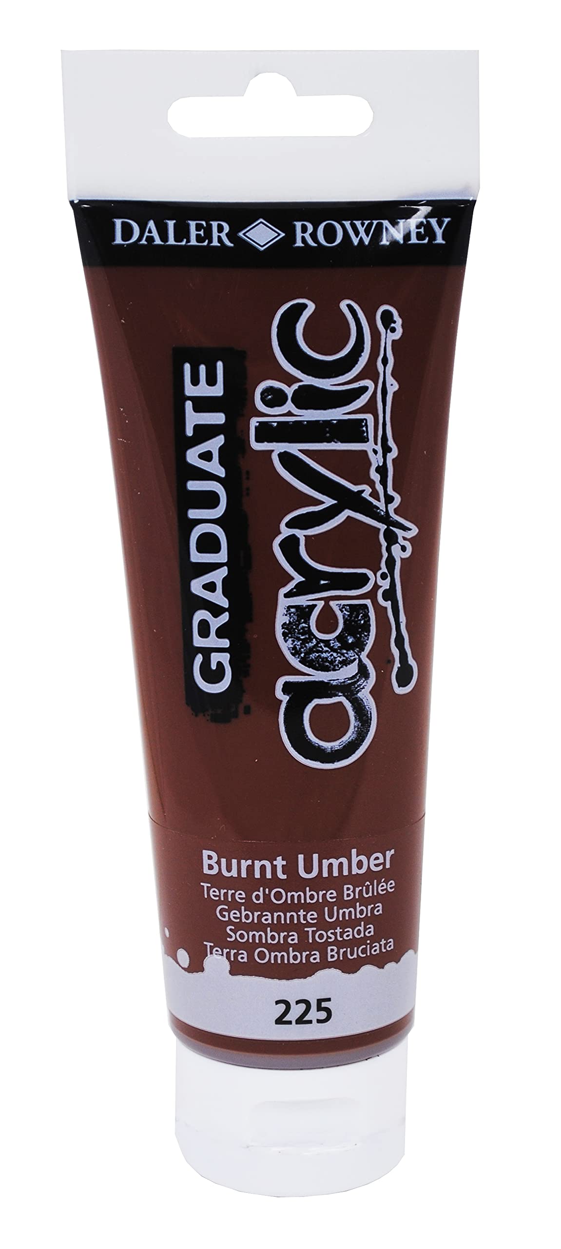 Colore acrilico fine Graduate - 120 ml - terra d'ombra bruciata - Daler Rowney