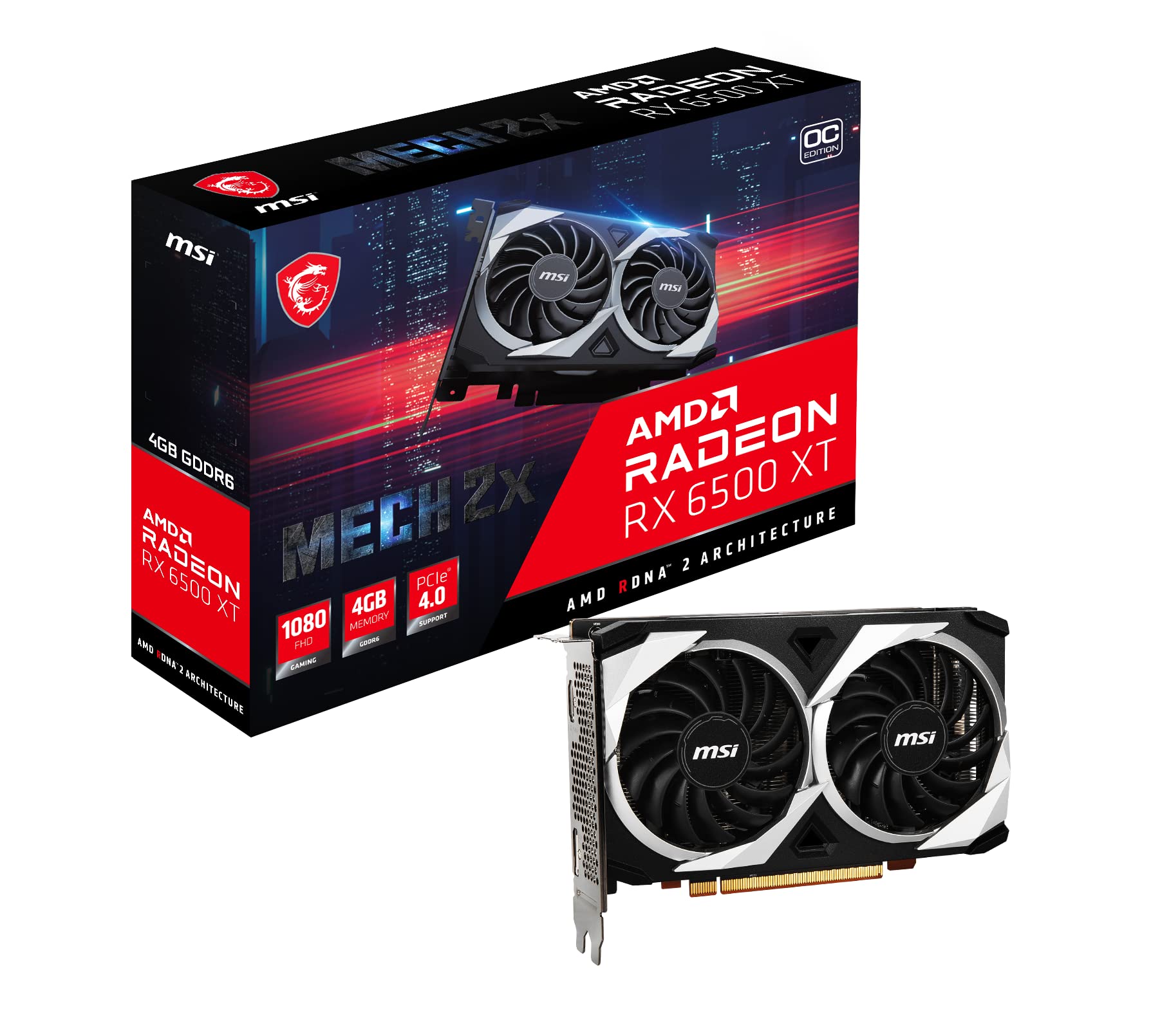 RADEON RX 6500 XT MECH 2X 4G OC