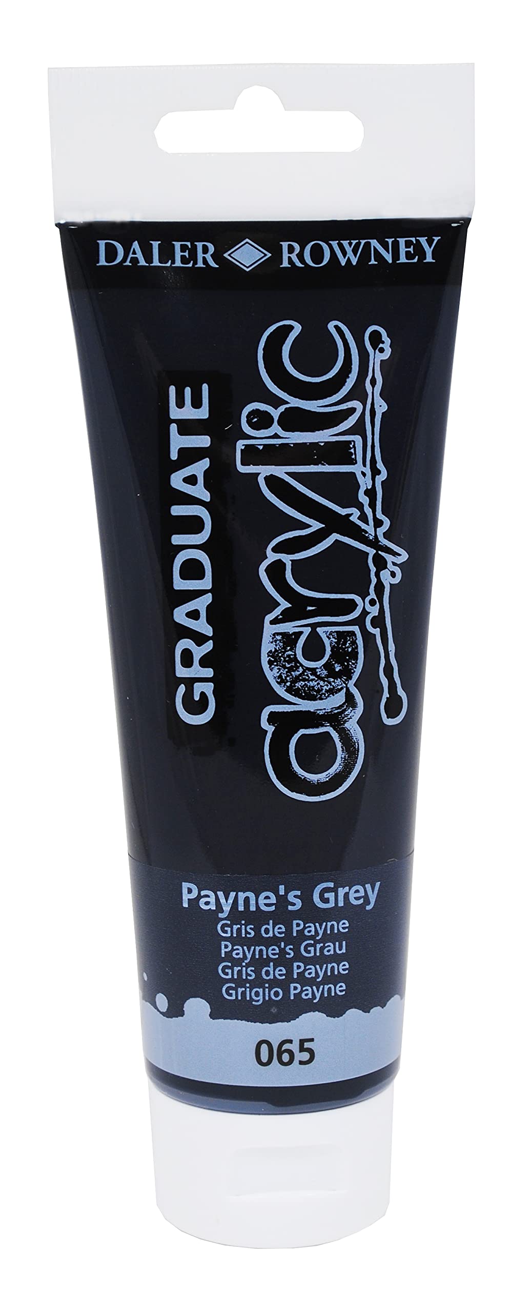 Colore acrilico fine Graduate - 120 ml - grigio payne - Daler Rowney