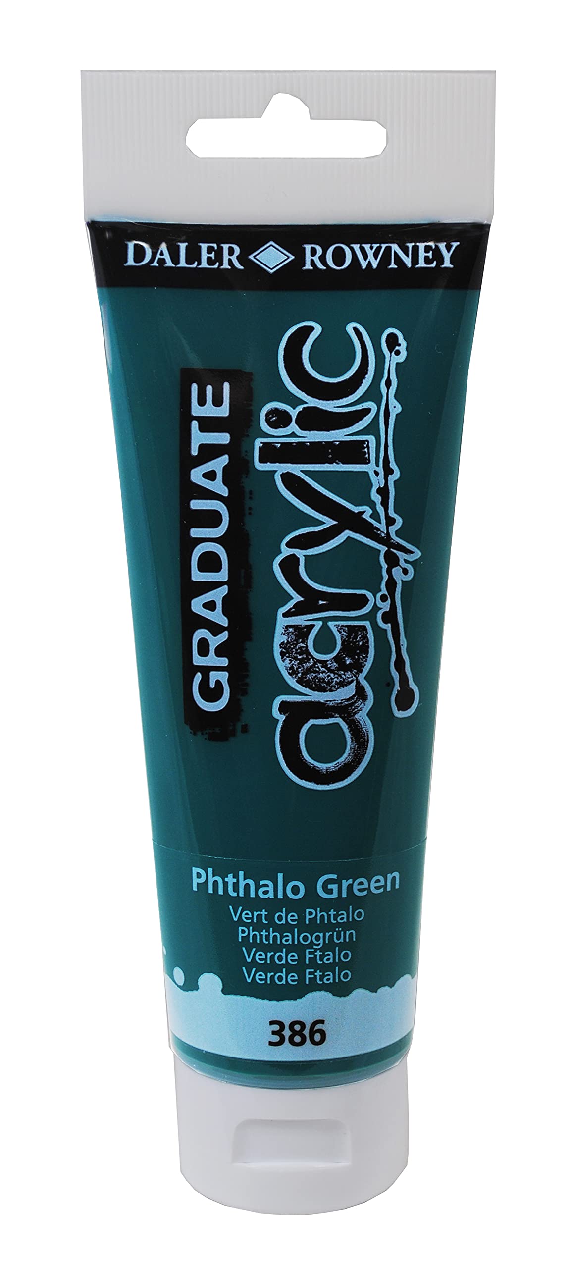 Colore acrilico fine Graduate - 120 ml - verde ftalo - Daler Rowney